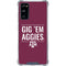 Texas A&M University Gig Em Aggies Galaxy S20 FE Clear Case